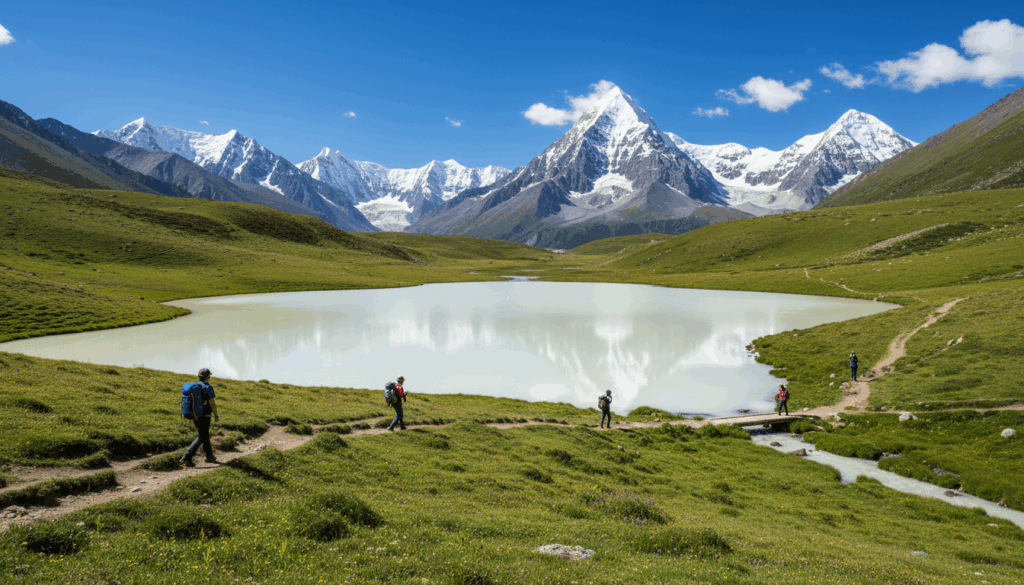 稻城亚丁的牛奶海，海拔4600米的高山湖泊