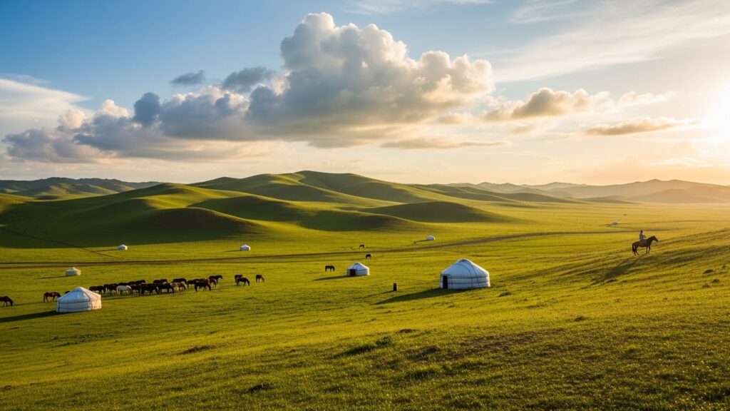 那拉提空中草原的壮丽景色