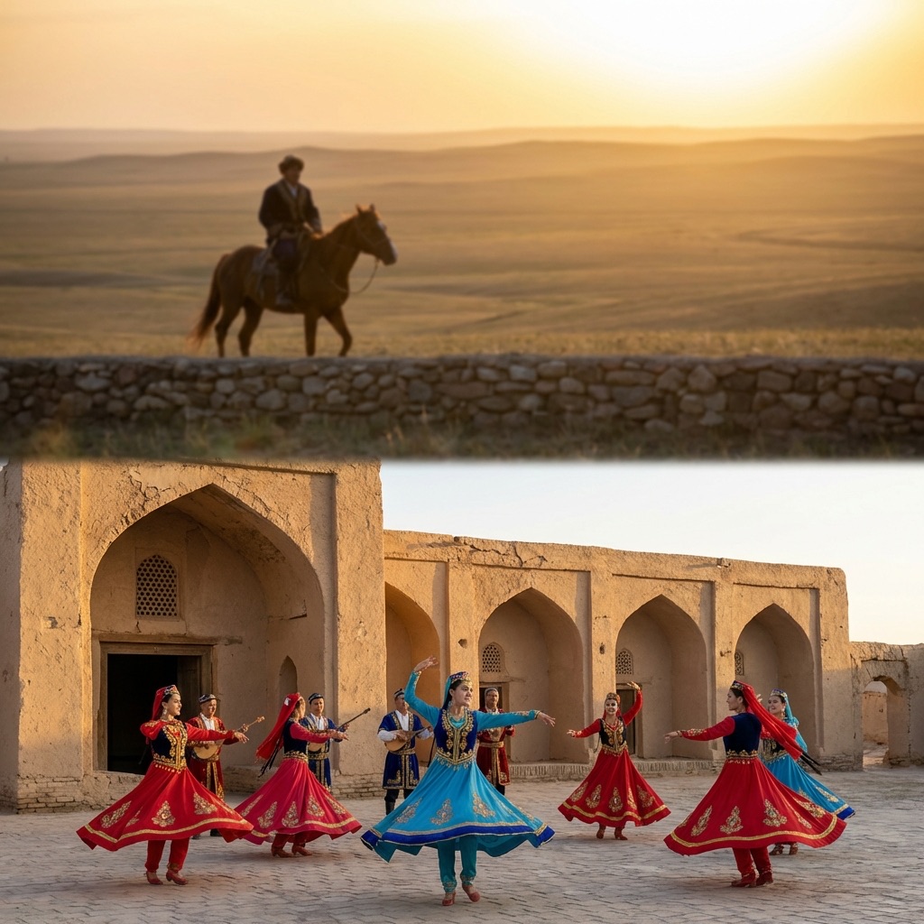 疆草原骑马文化与南疆民族舞蹈艺术的文化对比