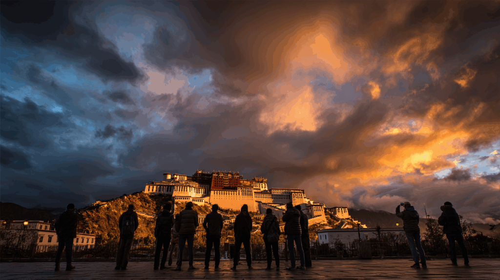 Potala Palace Yaowangshan Golden Hour 2