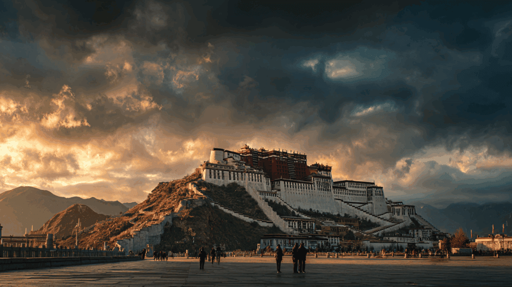 Potala Palace Yaowangshan Golden Hour 布达拉宫在晨光中的壮丽身影，这座世界文化遗产每天只开放有限名额