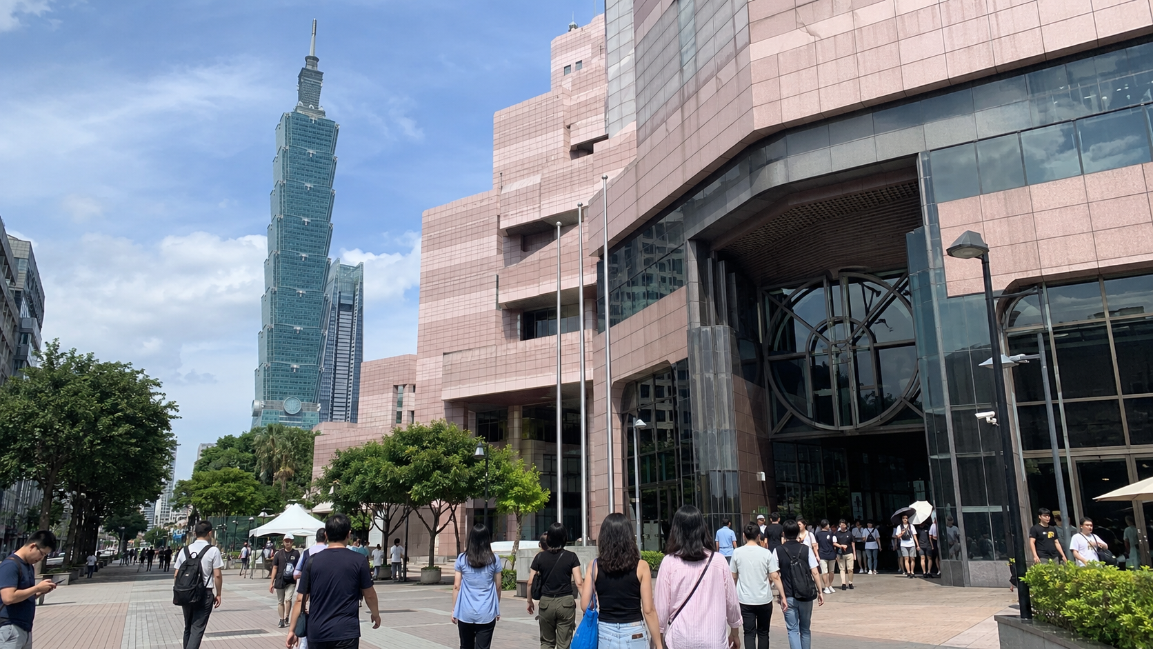 台北世贸一馆与台北101