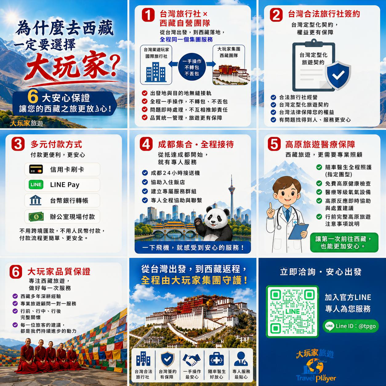 大玩家旅游西藏团队服务与高原医疗保障说明