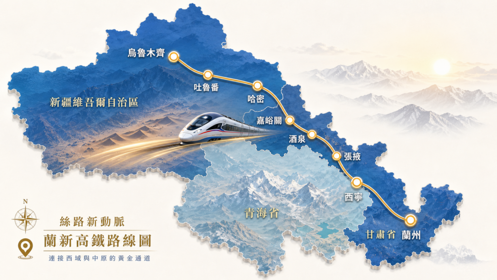 新马旅客新疆兰新高铁路线图